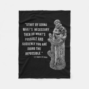 Manta Polar Vintage St. Francis De Isi Cita Tees Católico Univ