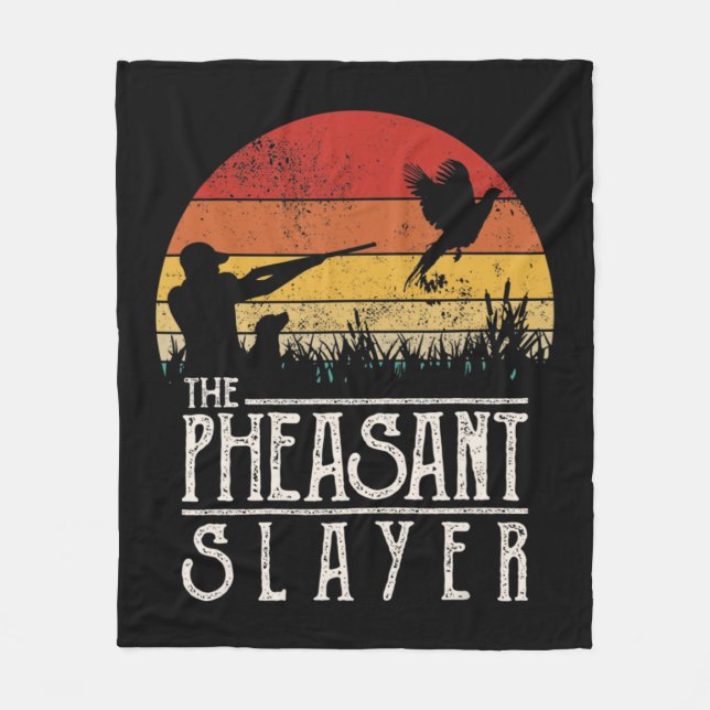 Manta Polar Vintage Sunset Retro estilo Pheasa (Anverso)