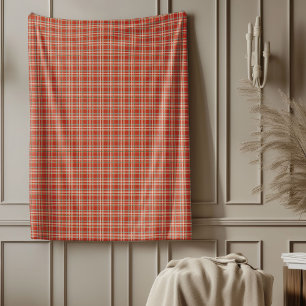 Manta Polar Vintage Tartán Blanket para el calor de vacaciones