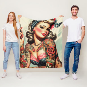 Manta Polar Vintage Tattoo Old School Pin-up