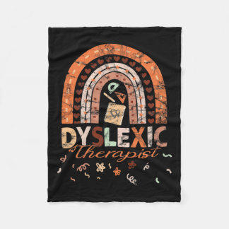 Manta Polar Vintage Terapia Arcoiris Dislexia Awarenes 1