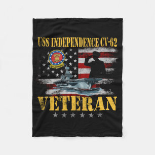 Manta Polar Vintage Uss Independence Cv-62 Aeronave Carrier Fl
