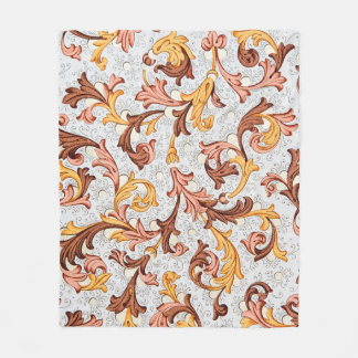 Manta Polar Vintage Wallpaper - Floral Pattern from 18th Centu