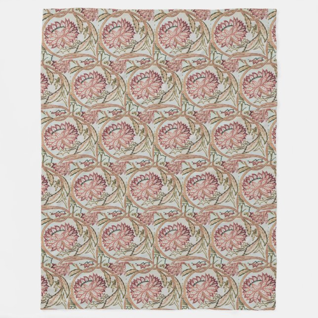 Manta Polar Vintage William Morris Flowerpot 1878 (Anverso)