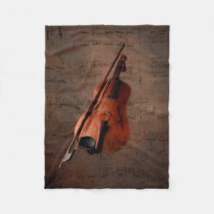 Manta Polar Violin pintado