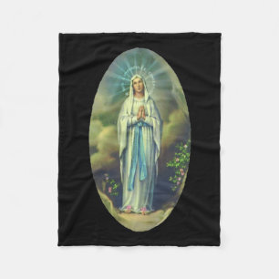 Manta Polar Virgen María De Lourdes Nuestra Señora Regalo Cris