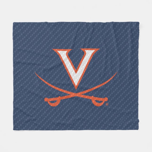Manta Polar Virginia Cavaliers de fibra de carbono (Frente (Horizontal))