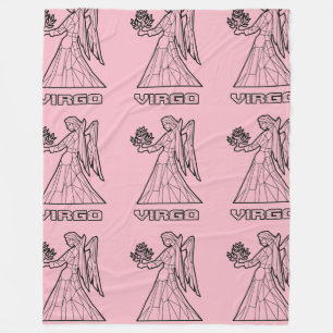 Manta Polar Virgo Zodiac Rótulo BlanketTransparente)