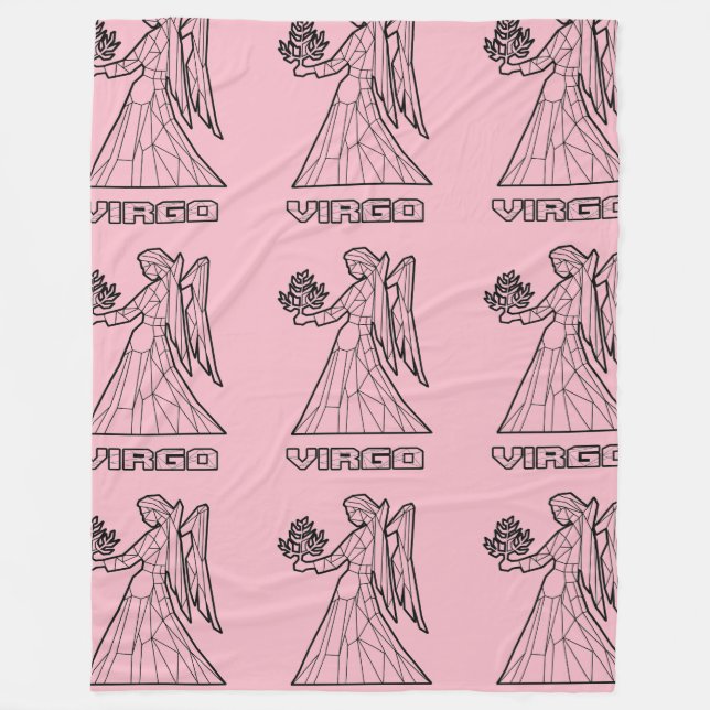 Manta Polar Virgo Zodiac Rótulo BlanketTransparente) (Anverso)