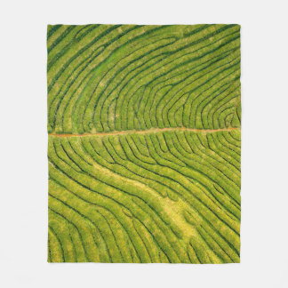 Manta Polar Vista aérea de campo abierto verde