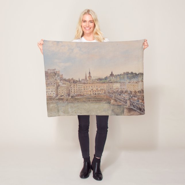 Manta Polar Vista de Salzburgo (por Rudolf von Alt) (In situ)
