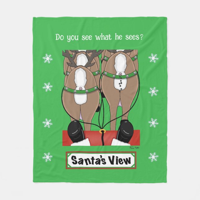 Manta Polar Vista de Santa (Anverso)