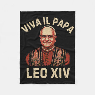 Manta Polar Viva Il Papa Papa León Xiv