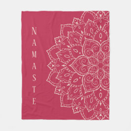 Manta Polar Viva Magenta y Pale Dogwood Namala Mandala