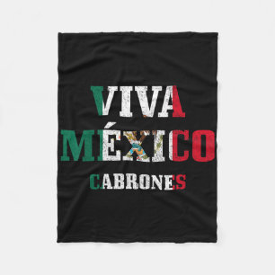 Manta Polar Viva México Cabrones Funny Cinco De Mayo Mexico F
