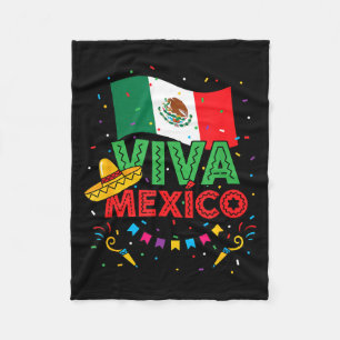 Manta Polar Viva México niños bandera mexicana cinco de mayo