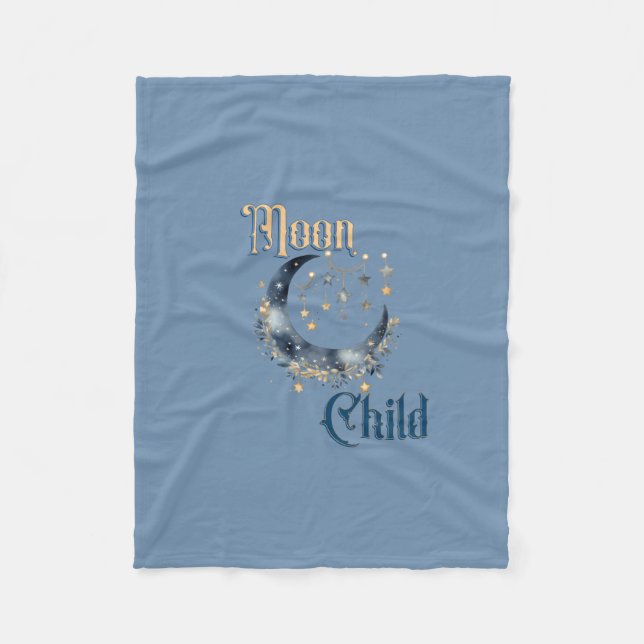 Manta Polar Vivero de Niño Luna (Anverso)