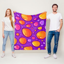 Manta Polar Vivid Raindrop Personalizado Art