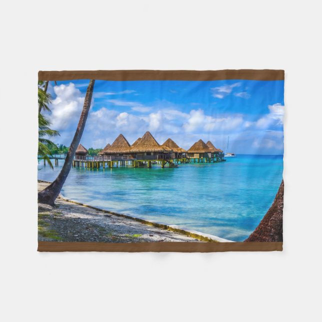 Manta Polar Viviendo en el agua (Frente (Horizontal))