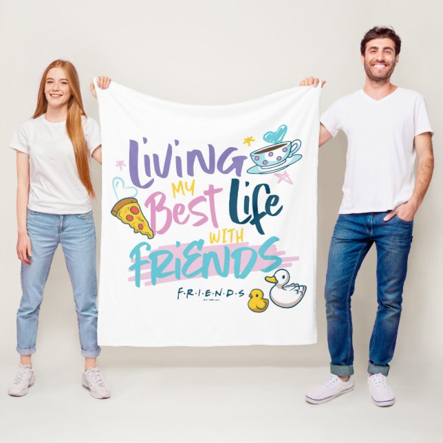 Manta Polar Viviendo mi mejor vida con amigos™ (In situ)