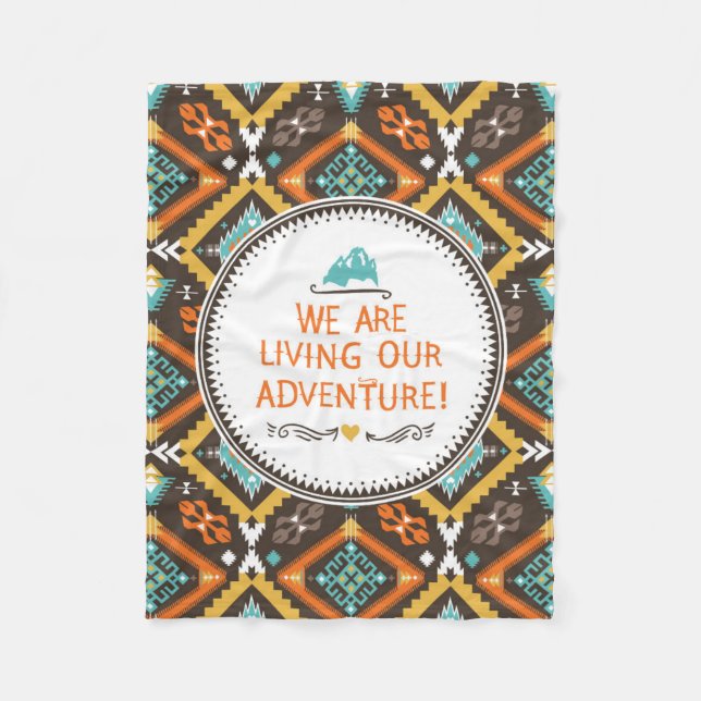 Manta Polar Viviendo nuestra aventura (Anverso)