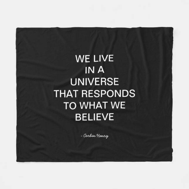 Manta Polar Vivimos En Un Universo (Frente (Horizontal))