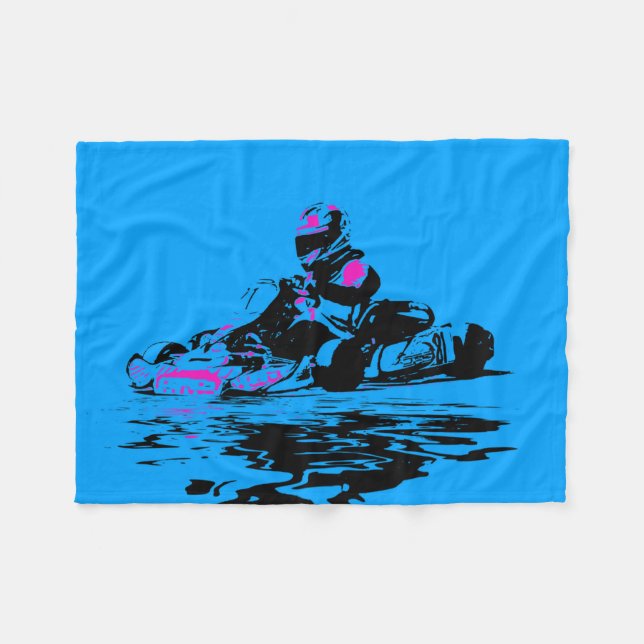 Manta Polar Vivo en Kart - Go Kart Racer (Frente (Horizontal))