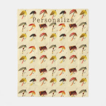 Volantes de lagos de pesca con mosca vintage atrae