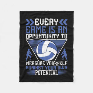 Manta Polar Voleibol - Cada Juego Es Una Oportunidad