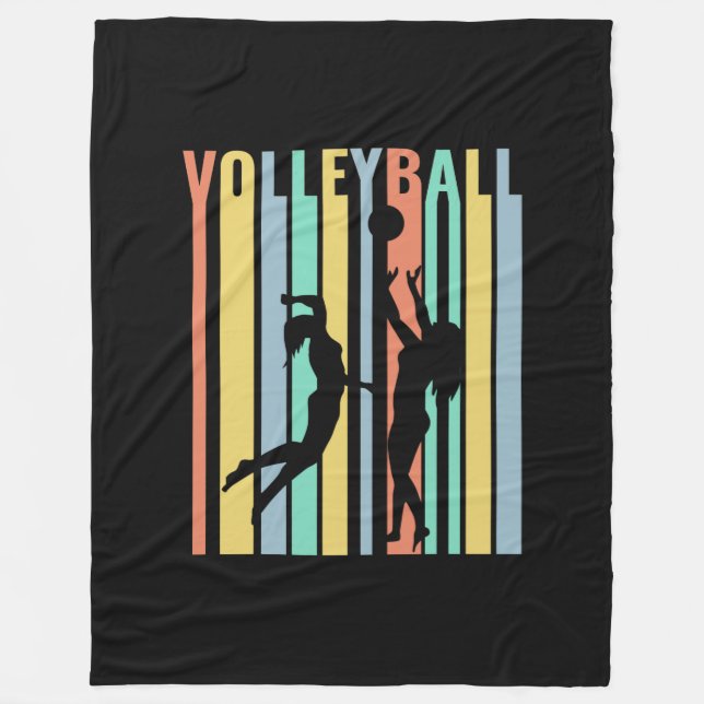 Manta Polar Voleibol  Voleibol de playa Retro (Anverso)