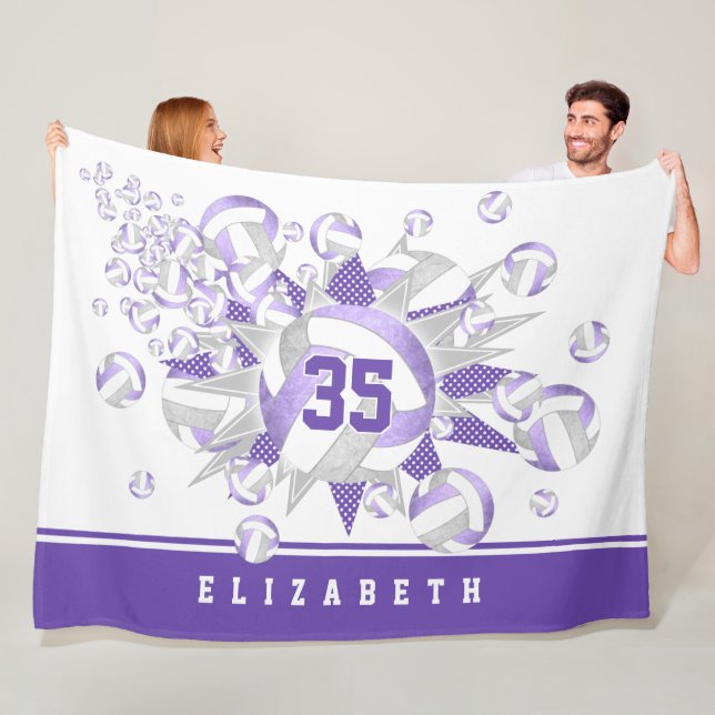 Manta Polar voleibol y estrellas grises de lilac (In situ)