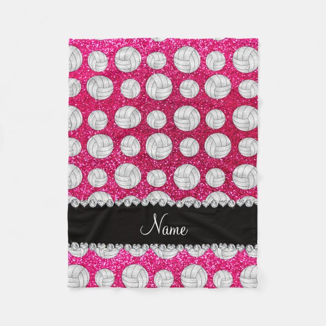 Manta Polar Voleiboles de neón conocidos de encargo del (Anverso)