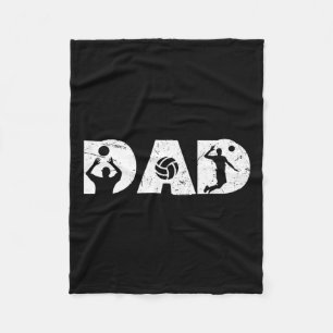 Manta Polar Voleibolistas Vintage Dad Familia F