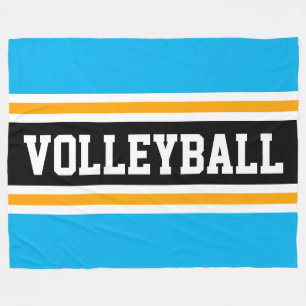 Manta Polar VOLLEYBALL Bright Sky Blue Yellow Black Strips