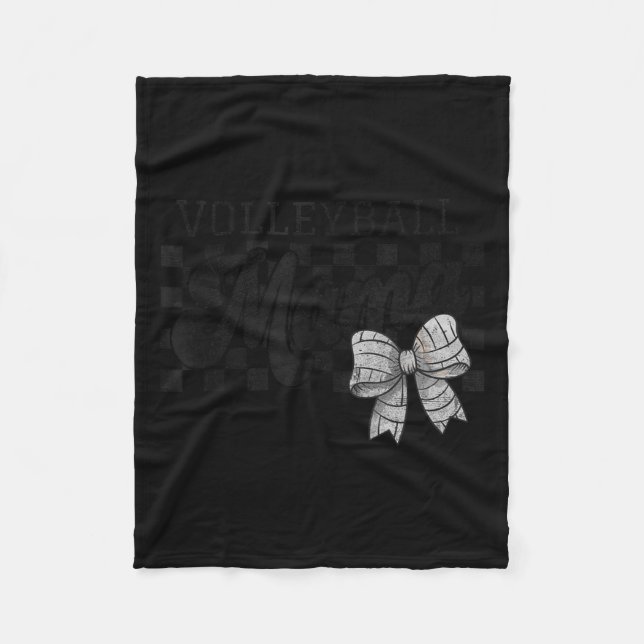 Manta Polar Volleyball Mama Mom Game Day Retro Volleyball Coqu (Anverso)