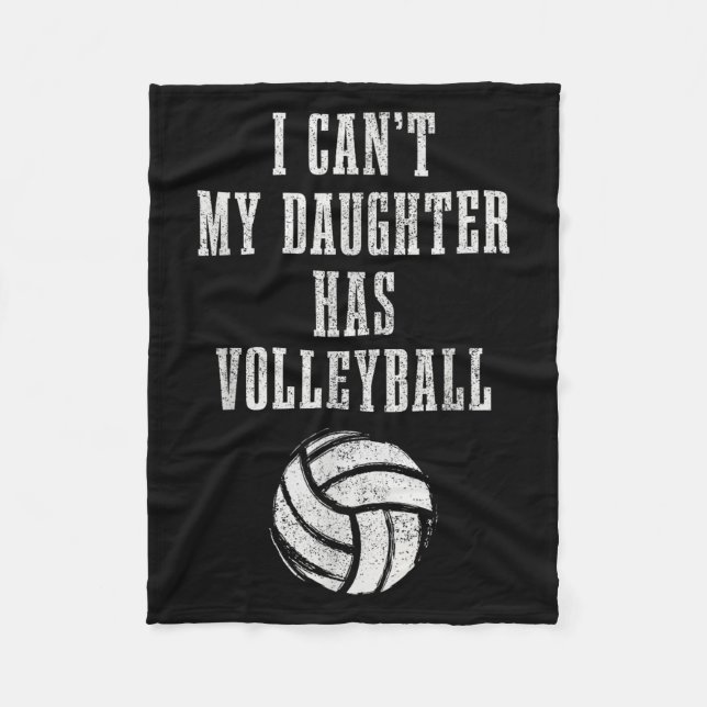 Manta Polar Volleyball Mom Dad I Can't Daughter Hast Volleybal (Anverso)