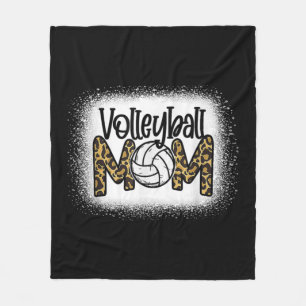 Manta Polar Volleyball Mom Women Leopard Cute Bleached Fun Mot