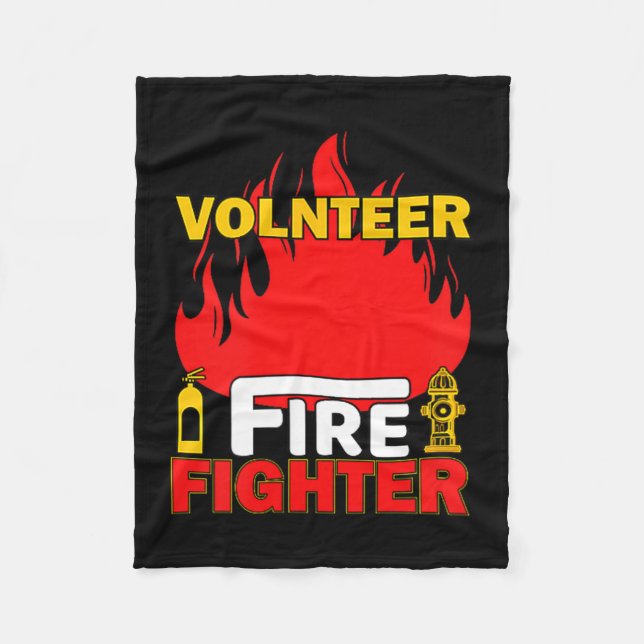 Manta Polar Volnteer Firefighter Fireman Gift Proud Firefighte (Anverso)