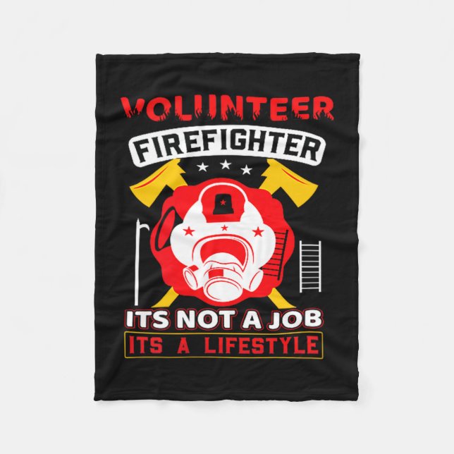 Manta Polar Volunteer Firefighter Fireman Gift Proud Firefight (Anverso)