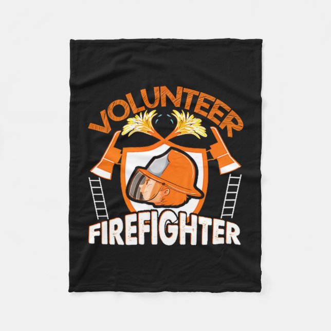 Manta Polar Volunteer Firefighter Fireman Gift Proud Firefight (Anverso)