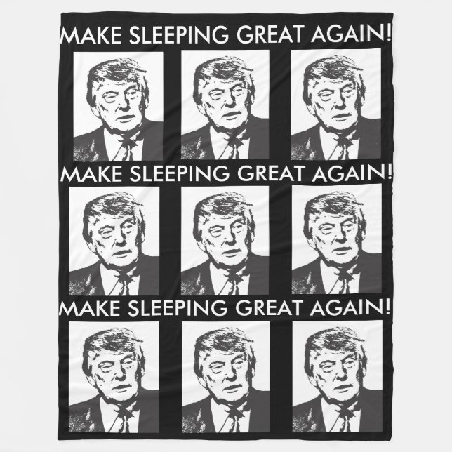 Manta Polar Volver a dormir bien, Donald Trump (Anverso)