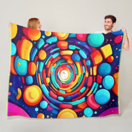 Manta Polar Vórtex psicodélico de color