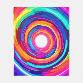 Manta Polar Vórtice de color: diseño dinámico