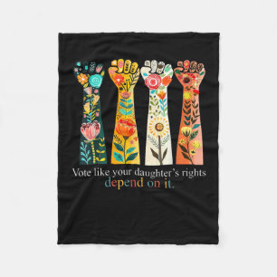 Manta Polar Vota como si los derechos de tu hija dependieran d