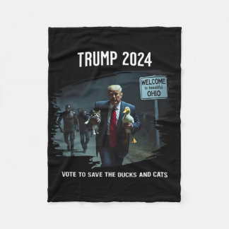 Manta Polar Vota Para Salvar Al Pato Y Gatos Trump Presidente 