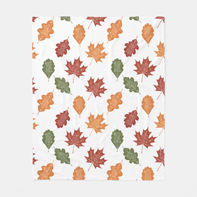 Manta Polar Vote For Fall" Autumn Leaves (Anverso)