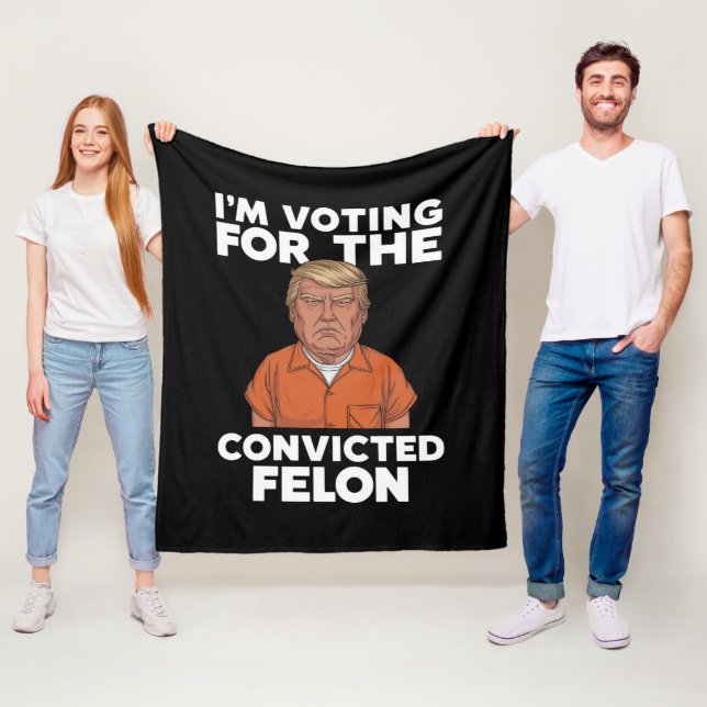 Manta Polar Voto por el convicto Felon Pro Trump 2024 (In situ)