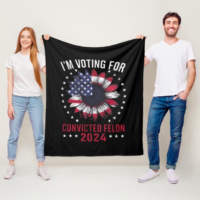 Manta Polar Voto por el convicto Felon Pro Trump 2024 (In situ)