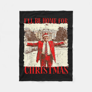 Manta Polar Voy A Ser Casa De Los Navidades Santa Funny Trump 