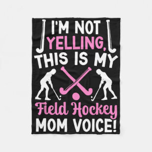 Manta Polar Voz de mamá de hockey sobre césped Mamá de un juga